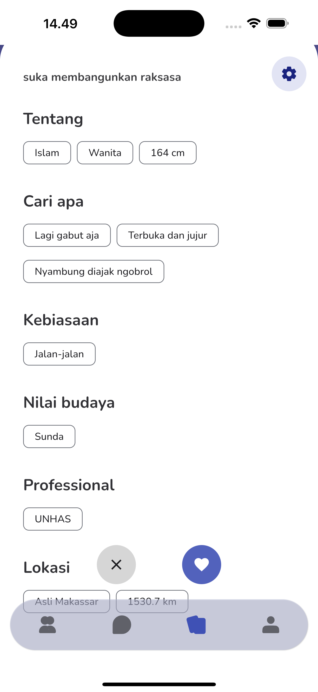 Pratinjau Aplikasi Nyambung - Fitur Chat